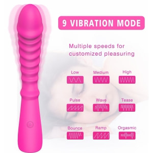 Real Wave Fucsia 9 Moduri Reîncărcabil — Vibrator Punct G Roz Thumb 5