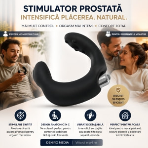 Rebel Prostate Stimulator Negru Silicon Thumb 8