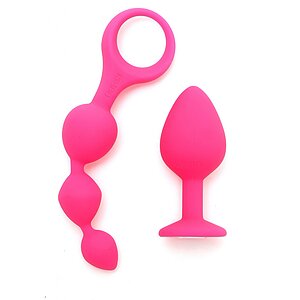 Kit Jucării Anale Barcelona Roz Thumb 1