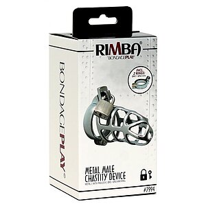 Cușcă Penis Male Chastity Device Argintiu Thumb 2