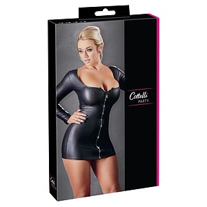 Rochie Cottelli Collection Sparkly Zip Negru M Thumb 4