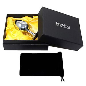 Anal Plug Rosebud Classic Metal Argintiu Thumb 1