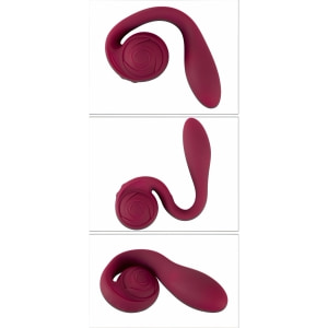 Rosenrot Vibrator Flexibil, 2 Motoare, 10 Moduri Roșu Thumb 13
