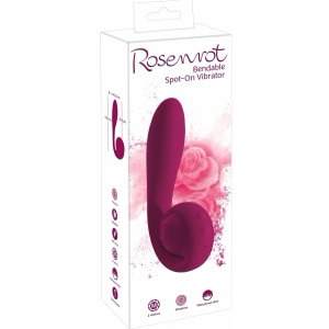 Rosenrot Vibrator Flexibil, 2 Motoare, 10 Moduri Roșu Thumb 19