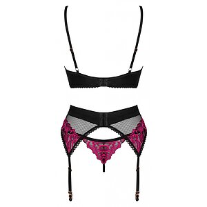 Set Obsessive Rosenty 3 Piese Roz XL-2XL Thumb 3