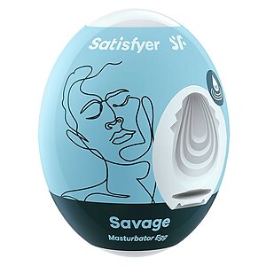 Satisfyer Masturbator Egg 3er Set Savage Albastru Thumb 1