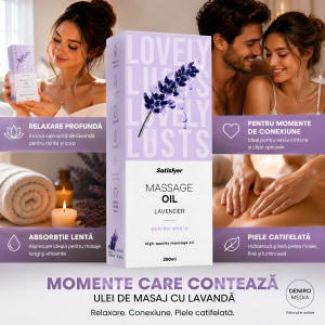 Satisfyer Ulei Masaj Lavandă 250 ml — Relaxare Catifelată Thumb 1