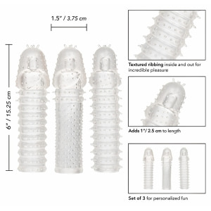Set 3 Piese Prelungitoare Extension Transparent Thumb 2