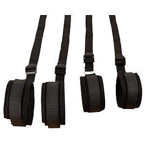 Set Bed Restraint Bondage Negru Thumb 3