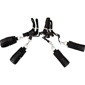 Set Bed Restraint Bondage Negru Thumb 1