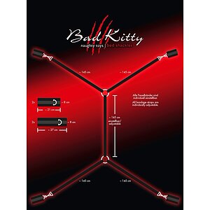 Set Cătușe Mâini Și Glezne Bed Shackles Negru Thumb 4