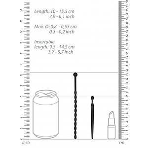 Set Dilatator Beginners Silicone Plug Negru Thumb 5