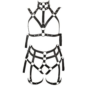 Set Lenjerie Bondage Negru S-M Thumb 4