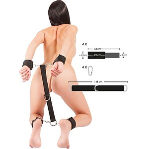 Set Manșete Mâini ȘI Glezne Negru Thumb 3