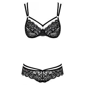 Set Obsessive 860-SET Negru L-XL Thumb 2