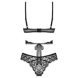 Set Obsessive Blomentis 2 Piese Negru XS-S Thumb 4