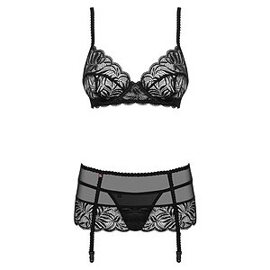 Set Obsessive Contica Negru S-M Thumb 2