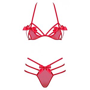 Set Obsessive Giftella Roșu L-XL Thumb 2