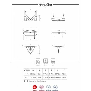 Set Obsessive Heartina Negru S-M Thumb 4