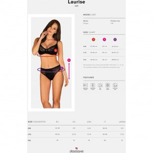 Set Obsessive Laurise Negru S-M Thumb 6