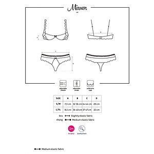 Set Obsessive Miamor Negru S-M Thumb 4