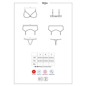 Set Obsessive Shibu Negru S-M Thumb 4