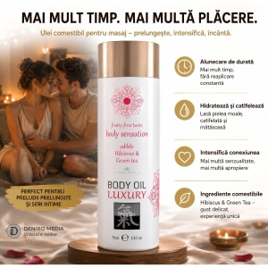Shiatsu Ulei Comestibil Hibiscus și Ceai Verde 75 ml Thumb 2
