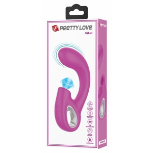 Sibel Vibrator Dublă Stimulare 10+30 Moduri Reîncărcabil Mov Thumb 7