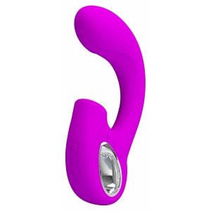 Sibel Vibrator Dublă Stimulare 10+30 Moduri Reîncărcabil Mov Thumb 2