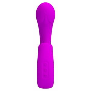 Sibel Vibrator Dublă Stimulare 10+30 Moduri Reîncărcabil Mov Thumb 3