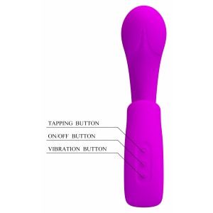 Sibel Vibrator Dublă Stimulare 10+30 Moduri Reîncărcabil Mov Thumb 6