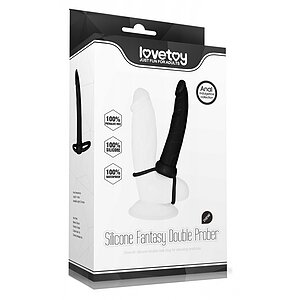 Strap-On Stimulare Anală Double Prober Negru Thumb 3