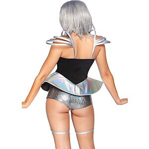 Costum Leg Avenue Space Cadet Argintiu XS Thumb 2