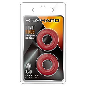 Inel Penis Stay Hard Donut Roșu Thumb 1