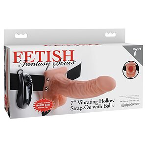 Strap-On 18cm Vibrating Hollow Thumb 3