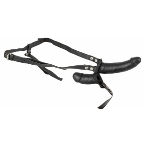 Strap On Cu Vibrații Double Thruster Negru Thumb 8