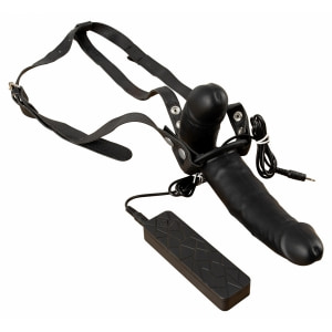 Strap On Cu Vibrații Double Thruster Negru Thumb 4