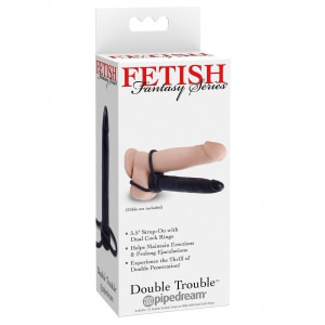 Strap-On PipeDream Double Trouble Negru Thumb 2