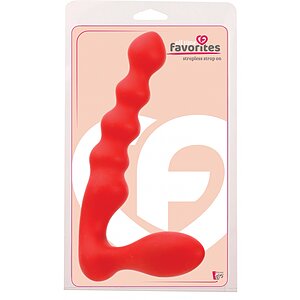 Strap On Silicon Strapless Roșu Thumb 1