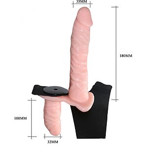 Strap-On cu Dublă Doză de Vibrație Thumb 2