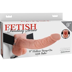 Strap On Unisex Hollow cu Testicule Thumb 3