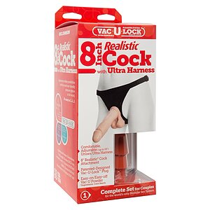 Strap On Vac-U-Lock Set 20cm Thumb 1