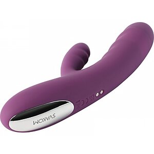 Svakom Avery Lilac — Rabbit 5x Împingere, Reîncărcabil Mov Thumb 3