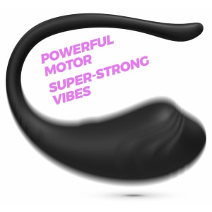 Tamago Ou Vibrant 9 Moduri Telecomandă 15m Reîncărcabil Negru Thumb 5