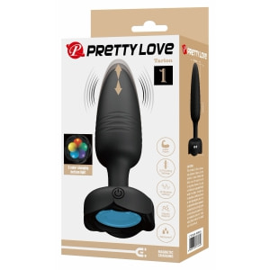 Tarion Plug Anal cu Împingere Automată 10x10 Moduri Negru Thumb 6
