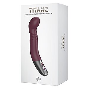 Titanz Rubine Red: Vibrator 10 Vibrații + 10 Rotații Roșu Thumb 13