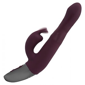 Titanz NMC 21.5cm — 10 Vibrații + 10 Rotații, Reîncărcabil Roșu Thumb 6