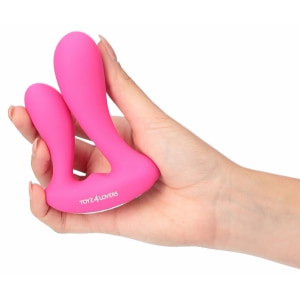 Satisfied Stimulator Dublu Reîncărcabil cu Telecomandă Roz Thumb 6