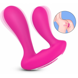 Satisfied Stimulator Dublu Reîncărcabil cu Telecomandă Roz Thumb 5