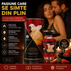 Ulei de Masaj Afrodisiac cu Bule de Șampanie și Senzație de Căldură 100ml Thumb 1